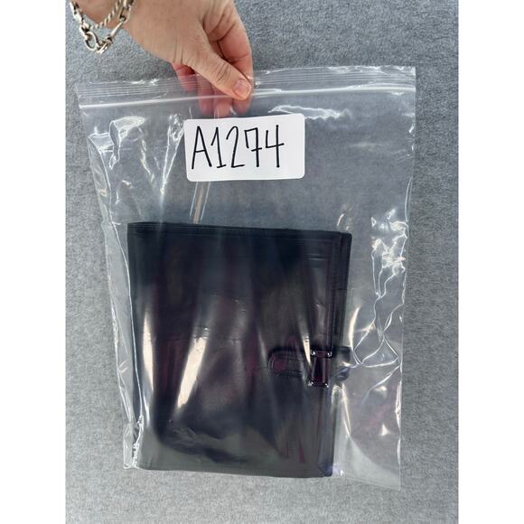 Day-Timer Black Leather 9" Spiral Day Planner Binder Snap Closure Classic - Picture 13 of 13